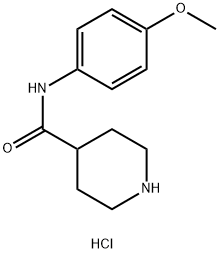 N-(4-Methoxyphenyl)-4-piperidinecarboxamidehydrochloride,1186049-52-4,结构式