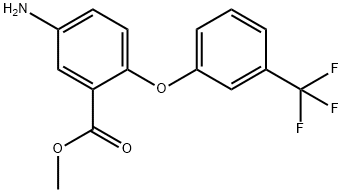 Methyl 5-amino-2-[3-(trifluoromethyl)phenoxy]-benzoate Structure