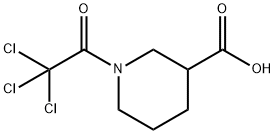 1-(2,2,2-Trichloroacetyl)-3-piperidine-carboxylic acid 结构式