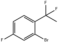 2-Bromo-1-(1,1-difluoroethyl)-4-fluorobenzene Struktur