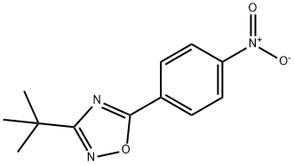 3-(tert-Butyl)-5-(4-nitrophenyl)-1,2,4-oxadiazole Struktur