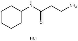 3-Amino-N-cyclohexylpropanamide hydrochloride Struktur