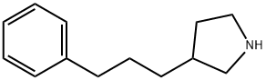 3-(3-フェニルプロピル)-ピロリジン 化学構造式