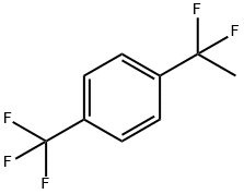 1-(1,1-Difluoroethyl)-4-(trifluoromethyl)benzene Struktur