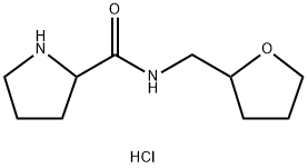 N-(Tetrahydro-2-furanylmethyl)-2-pyrrolidinecarboxamide hydrochloride Struktur