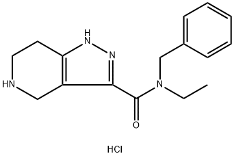 N-Benzyl-N-ethyl-4,5,6,7-tetrahydro-1H-pyrazolo-[4,3-c]pyridine-3-carboxamide hydrochloride|