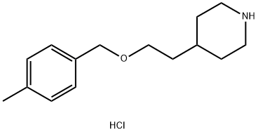 4-{2-[(4-Methylbenzyl)oxy]ethyl}piperidinehydrochloride Structure