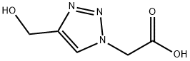 2-[4-(羟甲基)-1H-1,2,3-三唑-1-基]乙酸,45964-27-0,结构式