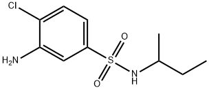 3-Amino-N-(sec-butyl)-4-chlorobenzenesulfonamide Struktur