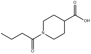 1-丁酰基4-哌啶甲酸 结构式