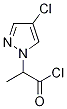 2-(4-氯-1H-吡唑-1-基)丙醇基氯化物 结构式