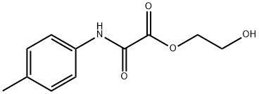 acetic acid, [(4-methylphenyl)amino]oxo-, 2-hydroxyethyl e Structure