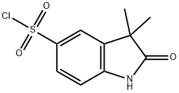 1H-indole-5-sulfonyl chloride, 2,3-dihydro-3,3-dimethyl-2- Struktur