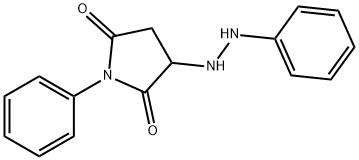 1-Phenyl-3-(2-phenylhydrazino)pyrrolidine-2,5-dione Structure