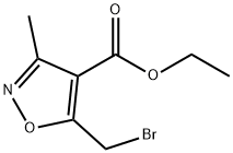 5-(溴甲基)-3-甲基异噁唑-4-羧酸乙酯, 159770-26-0, 结构式