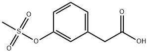 3-[(Methylsufonyl)oxy]phenylacetic acid Structure