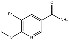 5-Bromo-6-methoxypyridine-3-carboxamide Structure