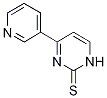 4-Pyridin-3-ylpyrimidine-2(1H)-thione 结构式