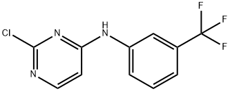 2-氯-N-[3-(三氟甲基)苯基]嘧啶-4-胺 结构式