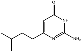2-Amino-6-(3-methylbutyl)pyrimidin-4(3H)-one Structure