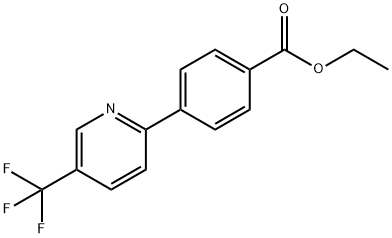 4-(5-Trifluoromethyl-pyridin-2-yl)-benzoic acid ethyl ester 结构式