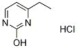 4-乙基嘧啶-2-醇盐酸盐, 856152-91-5, 结构式