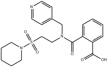 921054-46-8 2-(2-哌啶子基磺酰基乙基-(4-吡啶基甲基)氨基甲酰)苯甲酸