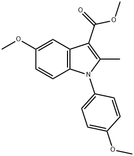 Methyl 5-methoxy-1-(4-methoxyphenyl)-2-methyl-1H-indole-3-carboxylate Structure