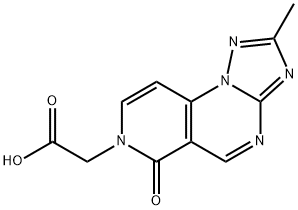 (2-甲基-6-氧代吡啶并[3,4-E][1,2,4]三唑并[1,5-A]嘧啶-7(6H)-基)乙酸 结构式