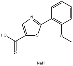 Sodium 2-(2-methoxyphenyl)-1,3-thiazole-5-carboxylate Structure