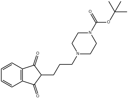 4-[3-(1,3-Dioxo-indan-2-yl)-propyl]-piperazine-1-carboxylic acid tert-butyl ester|