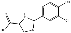 (4S)-2-(3-氯-4-羟苯基)-1,3-噻唑烷-4-羧酸,1265908-23-3,结构式