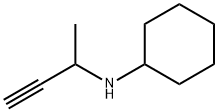N-(1-Methylprop-2-yn-1-yl)cyclohexanamine 化学構造式