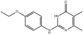 2-[(4-Ethoxyphenyl)amino]-5,6-dimethylpyrimidin-4(3H)-one Structure