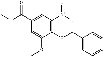 Methyl 4-(benzyloxy)-3-methoxy-5-nitrobenzenecarboxylate,1221791-58-7,结构式