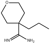 4-Propyltetrahydro-2H-pyran-4-carboximidamide Struktur