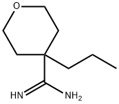 4-Propyltetrahydro-2H-pyran-4-carboximidamide 化学構造式