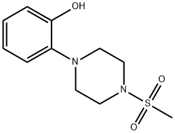 1-(2-Hydroxyphenyl)piperazin-4-methylsulfonamide Structure