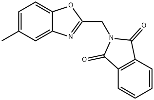 2-[(5-Methyl-1,3-benzoxazol-2-yl)methyl]-1H-isoindole-1,3(2H)-dione Struktur