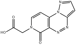 (6-氧代吡唑并[5,1-C]吡啶并[4,3-E][1,2,4]三嗪-7(6H)-基)乙酸, 1158405-49-2, 结构式
