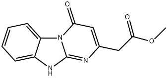 (4-氧代-1,4-二氢嘧啶并[1,2-A]苯并咪唑-2-基)乙酸甲酯, 879616-49-6, 结构式