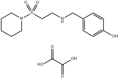 4-({[2-(Piperidin-1-ylsulfonyl)ethyl]amino}methyl) phenol oxalate Struktur