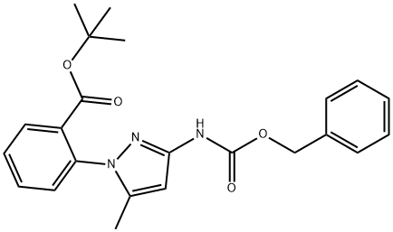 tert-Butyl 2-(3-{[(benzyloxy)carbonyl]amino}-5-methyl-1H-pyrazol-1-yl)benzoate|
