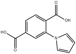 2-(1H-ピロール-1-イル)テレフタル酸 化学構造式