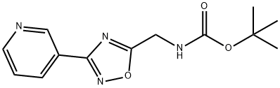 1053656-62-4 5-(tert-Butyloxycarbonyamino)methyl-3-pyridin-3-yl-[1,2,4]oxadiazole