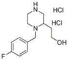 2-[1-(4-Fluorobenzyl)-2-piperazinyl]ethanol dihydrochloride Structure