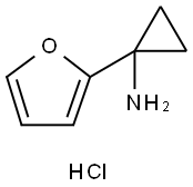 [1-(2-Furyl)cyclopropyl]amine hydrochloride Structure