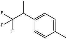 1-Methyl-4-(2,2,2-trifluoro-1-methyl-ethyl)benzene 化学構造式