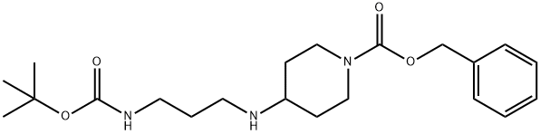 Benzyl 4-[(3-{[(tert-butoxy)carbonyl]amino}propyl) amino]piperidine-1-carboxylate Structure