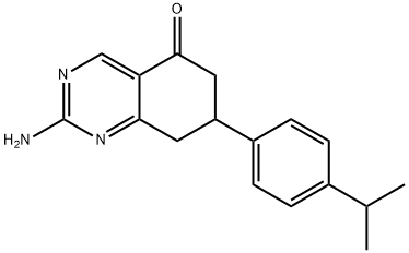 2-氨基-7-(4-异丙苯基)-7,8-二氢喹唑啉-5(6H)-酮,1306738-96-4,结构式
